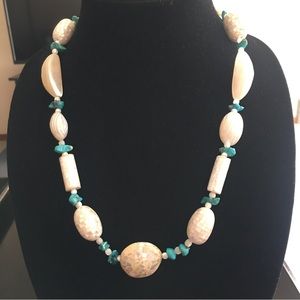 Shell & Turquoise Necklace